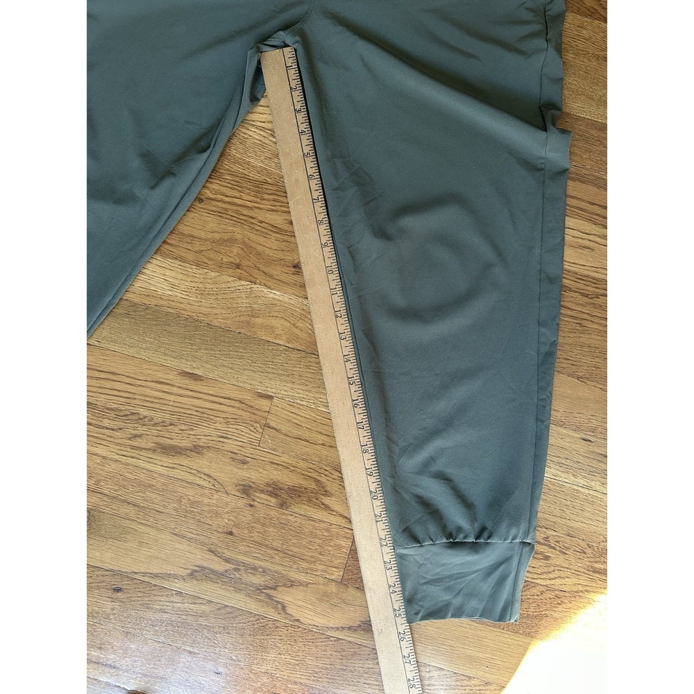 Patagonia Happy Hike Studio Pants Women's L Olive Green Hiking Travel Jogger - Picture 10 of 13